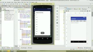 Create simple notepad android app using android studio [upl. by Amoritta]