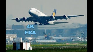 Planespotting Frankfurt 2018 Landings Takeoffs Taxis  79MIN  4K [upl. by Airotal]