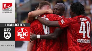 SSV Ulm  Kaiserslautern  12  Zusammenfassung  2 Bundesliga 202425  ulm kaiserslautern [upl. by Bondy]