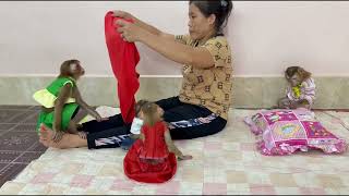 My My  So Cute Sibling Best Time Moment Play So Fun Together With Mom And Their Fav Towel [upl. by Hunsinger]