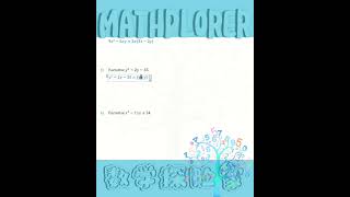 191024 Factorisation mathplorer [upl. by Orran789]