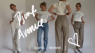 Djerf Avenue Pants Review Sizing fit pricing Favourite Pants Denim and Terry on the Go [upl. by Kilroy663]