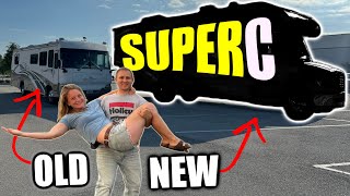 We UPGRADED Our RV from Class A to SUPER C  Reveal [upl. by Ornas]