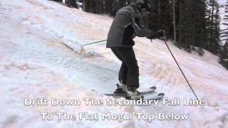 Learn To Ski Moguls  Green Line Mogul Skiing Technique Demo [upl. by Nodnarg]