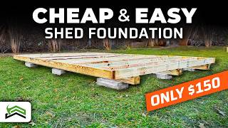 How To Build A Level DIY Shed Foundation [upl. by Eesdnil]