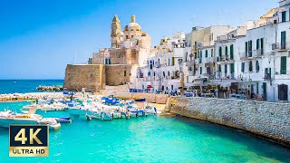 Monopoli Italy 🇮🇹 4K Beautiful Towns of Puglia Walking Tour 2024 [upl. by Ennael]