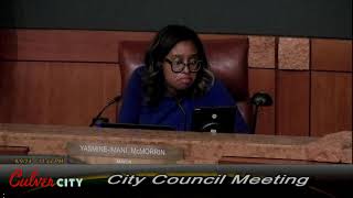 Culver City  City Council Meeting  992024 [upl. by Eetnuahs103]