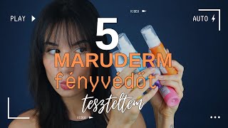 5 MARUDERM FÉNYVÉDŐT teszteltem  TP Makeup [upl. by Wichman156]