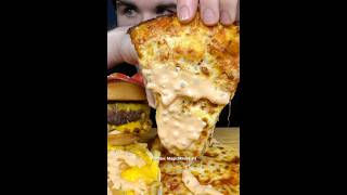 Domino’s Pizza amp InNOut Burger Animal Style asmr mukbang food [upl. by Allyson30]