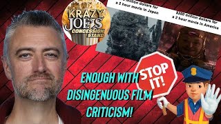 Enough with the Disingenuous Film Criticism [upl. by Siravaj760]