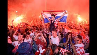 England v Croatia in the semi final Fans react [upl. by Roxy]