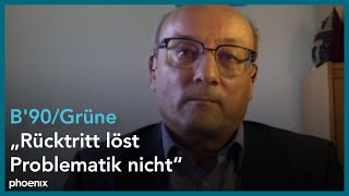 Rücktritt der B90GrünenSpitze und Vorstand Einschätzung von Prof Emanuel Richter am 250914 [upl. by Sokin]