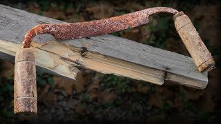 Rural Woodworking Tool Restoration  Hand Forged From File [upl. by Oicneconi]