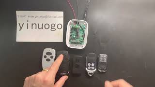 yinuogo  How to program DOORHAN remote control [upl. by Eerazed]