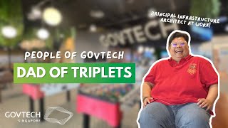 Dad Of Triplets At Home Infrastructure Architect At GovTech [upl. by Relyat706]