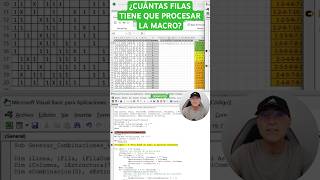 ¿Cuántas Filas en EXCEL tiene que Procesar la Macro VBA [upl. by Sanoy]