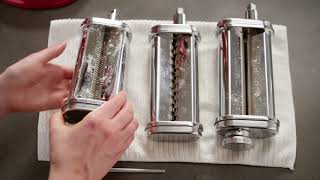 How to Clean the 3 Piece Pasta Roller and Cutter Set KitchenAid [upl. by Ginsburg]