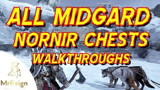 God of War Ragnarok  All Midgard Nornir Chests Locations amp Solutions [upl. by Rochette]