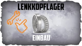 Lenkkopflager Einbauen und Kegelrollenlager I Holme Einbauen I Gabelbrücke Einbauen [upl. by Valenka]