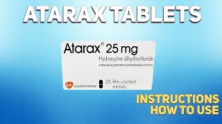 Atarax tablets Hydroxyzine how to use How and when to take it Who cant take Hydroxyzine [upl. by Rehctelf]