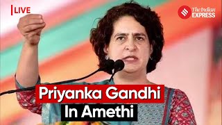 Priyanka Gandhi Addresses Public in Amethi UP  Lok Sabha Election 2024 [upl. by Nylasej974]