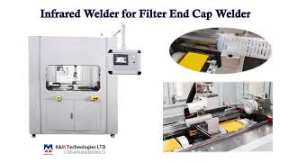 Filter End Cap Infrared Welder With Servo Motion Control And Touch Screen Panel [upl. by Amalia]