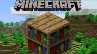 como hacer una estanteria en minecraft [upl. by Nobie]