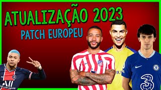 PES 2016 O MELHOR PATCH DE ATUALIZAÇÃO PARA TEMPORADA 2023 [upl. by Akimak]