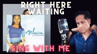 Right Here Waiting  Monica feat 112  Karaoke  Male Part Only [upl. by Aynna728]