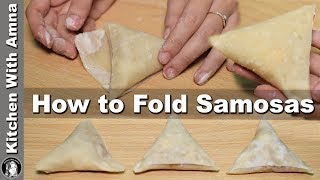 How to fold Samosa perfectly  Homemade Samosa Patti Recipe  Kitchen With Amna [upl. by Avram]