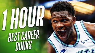 1 HOUR of Anthony Edwards Best Career Dunks 😮🔥 [upl. by Enaamuj]