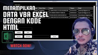 Cara Menampilkan Data Vba Excel dengan Kode HTML [upl. by Wiencke]