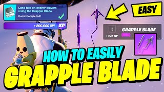 How to EASILY Land hits on enemy players using the Grapple Blade LOCATIONS  Fortnite Quest [upl. by Meean]