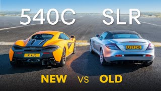 Mercedes McLaren SLR vs McLaren 540C DRAG RACE amp 01000 Race [upl. by Mendive]