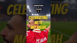 Celebrating with Mo Salah LFC Liverpool Anfield Goals Salah [upl. by Frayne]