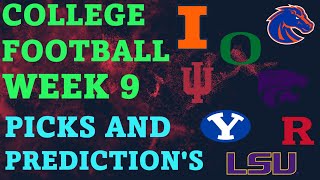 College Football Week 9 Picks and Predictions Best Bets [upl. by Aloisia]