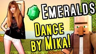 quotEmeraldsquot Minecraft Song  DANCE by Mika [upl. by Lashonda]