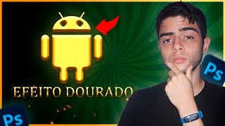 Degrade Dourado Photoshop Efeito ou Texto de Ouro 2022 [upl. by Duong]