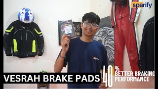 Vesrah high performance brake pads review [upl. by Haliek]