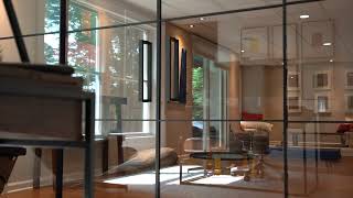 Aluminum Partition  Framed Sliding Doors [upl. by Ehtnax370]