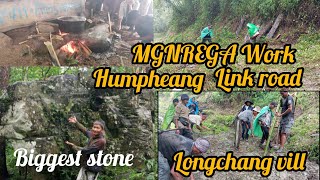 MGNREGA work Humpheang link road [upl. by Enej]