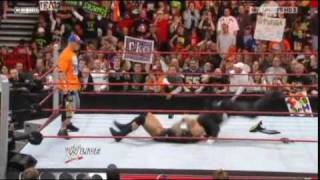 Randy Orton RKOs Jack Swagger [upl. by Einafets]