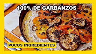 🔶 SIN HARINA Pizza de GARBANZOS  receta fácil y saludable [upl. by Irakuy]