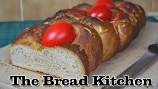 Tsoureki Recipe Greek Easter Bread in The Bread Kitchen [upl. by Aldo675]