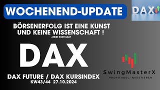 DAX Wochenendupdate KW4344  DAX verharrt in der Korrektur  erst runter dann kommen die 20000 [upl. by Zigmund514]