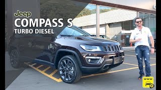 Jeep Compass S Turbo Diesel com Teste Park Assist [upl. by Ahsayn22]