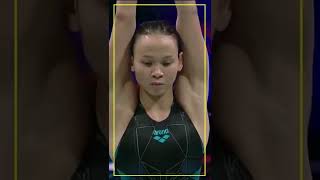 Malaysia’s Pride Pandelela Rinong’s impressive dive at World Championships shorts [upl. by Idnat]