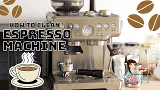 How to Clean an Espresso Machine  Sage SES875 Breville Barista Express Cleaning Cycle [upl. by Nilam]