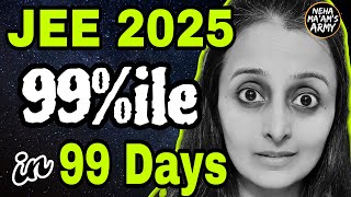 99 Percentile in 99 Days  Complete Roadmap JEE MAIN 2025  Neha Agrawal  MATHEMATICALLY INCLINED [upl. by Alyal]