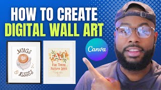 How To Make Printable Wall Art Using Canva  Creating Sizing amp Listing Digital Wall Art on Etsy [upl. by Aixela973]